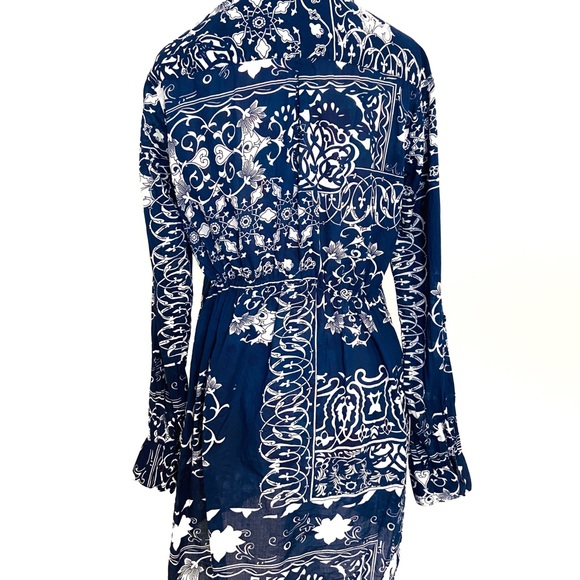 Larsen Gray Bohemian Tunic Top - Picture 6 of 9